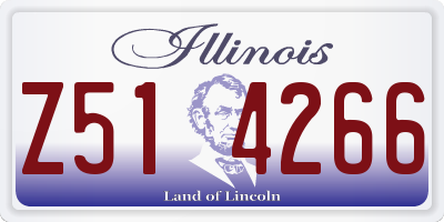 IL license plate Z514266