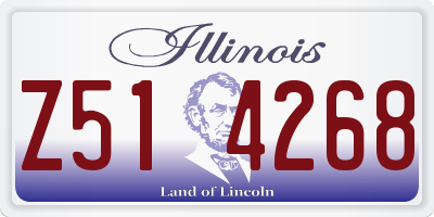 IL license plate Z514268