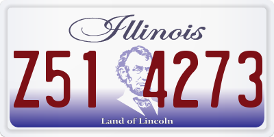 IL license plate Z514273