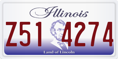 IL license plate Z514274