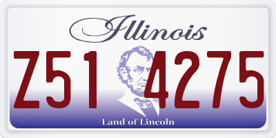 IL license plate Z514275