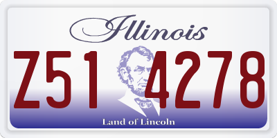 IL license plate Z514278