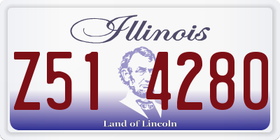 IL license plate Z514280