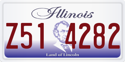 IL license plate Z514282