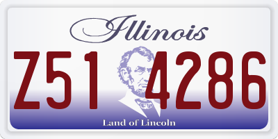 IL license plate Z514286