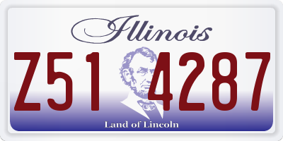 IL license plate Z514287