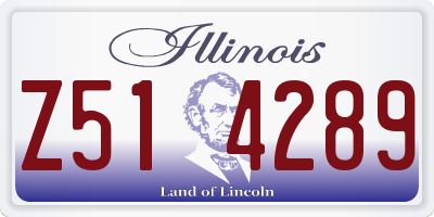 IL license plate Z514289
