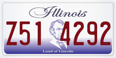 IL license plate Z514292