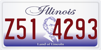 IL license plate Z514293