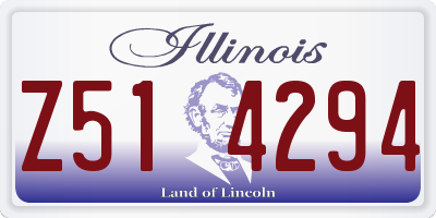 IL license plate Z514294