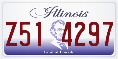 IL license plate Z514297