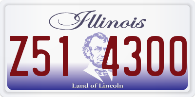 IL license plate Z514300
