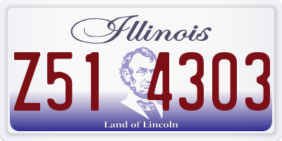 IL license plate Z514303