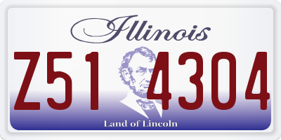IL license plate Z514304