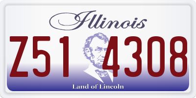 IL license plate Z514308