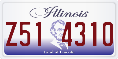 IL license plate Z514310