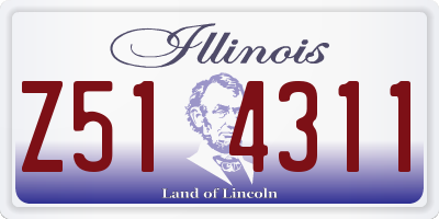 IL license plate Z514311
