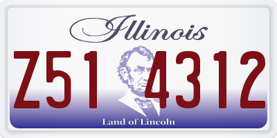 IL license plate Z514312