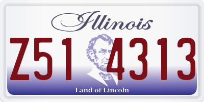IL license plate Z514313