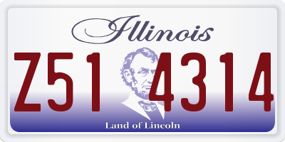 IL license plate Z514314