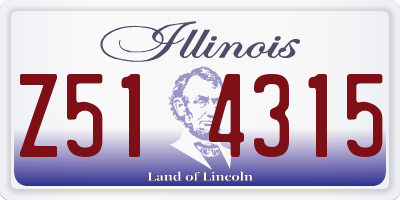 IL license plate Z514315