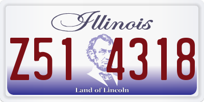 IL license plate Z514318