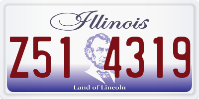 IL license plate Z514319