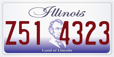 IL license plate Z514323