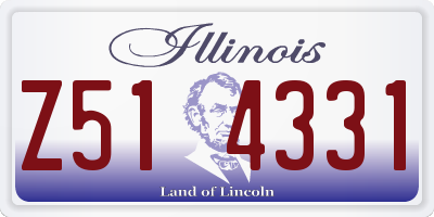 IL license plate Z514331