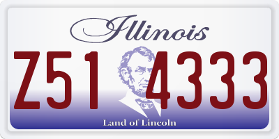 IL license plate Z514333
