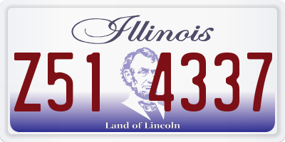 IL license plate Z514337