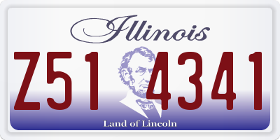 IL license plate Z514341