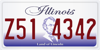IL license plate Z514342