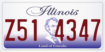 IL license plate Z514347
