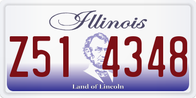 IL license plate Z514348
