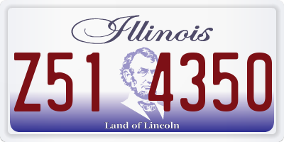 IL license plate Z514350
