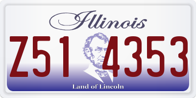 IL license plate Z514353