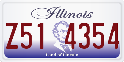 IL license plate Z514354