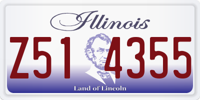IL license plate Z514355