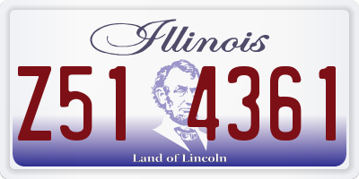 IL license plate Z514361