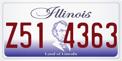 IL license plate Z514363