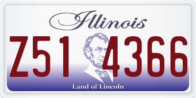IL license plate Z514366