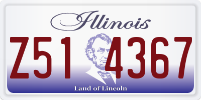IL license plate Z514367