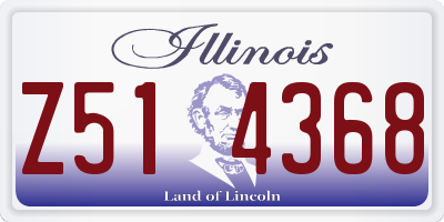 IL license plate Z514368