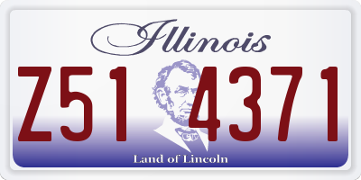 IL license plate Z514371