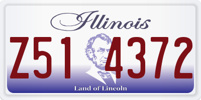 IL license plate Z514372