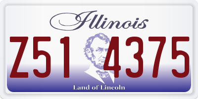 IL license plate Z514375