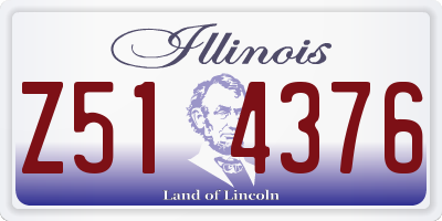 IL license plate Z514376