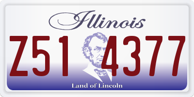IL license plate Z514377