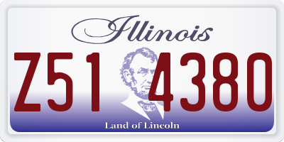 IL license plate Z514380